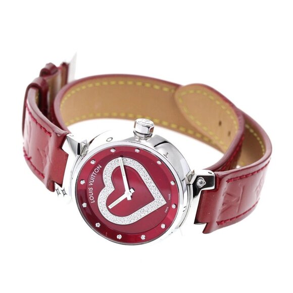 LOUIS VUITTON Tambour Heart Pomme d'Amour Q1314 diamond Quartz Ladies_827975 - Picture 3 of 7